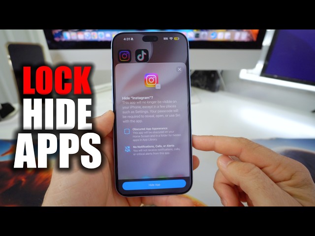 How To LOCK & HIDE Apps on iPhone 18 Pro Max
