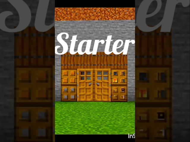 I Built a SECRET Starter Base in Minecraft 😱 #minecraft #minecraftshorts