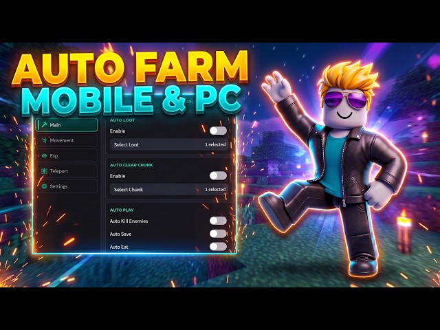 100 Days on Chunk Script - Auto Farm, Auto Kill + Mobile