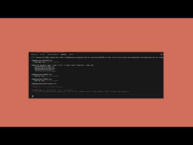Claude Code modernizes a legacy COBOL codebase