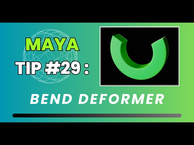 Maya Quick Tip #29: Bend Deformer