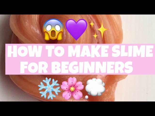 HOW TO MAKE SLIME FOR BEGINNERS (SUPER EASY)