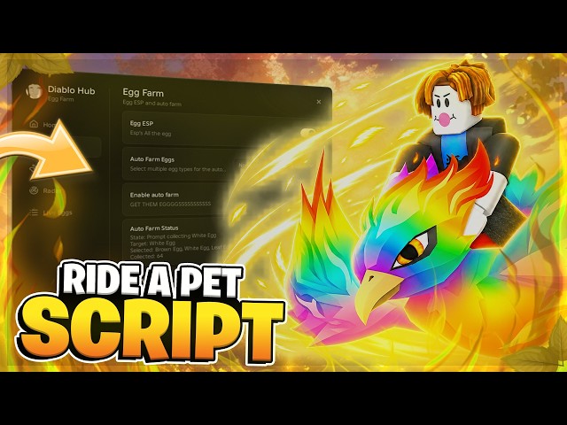🔥 Ride A Pet SCRIPT | Auto Steal, Auto Farm, Auto Hatch !! (NO KEY)