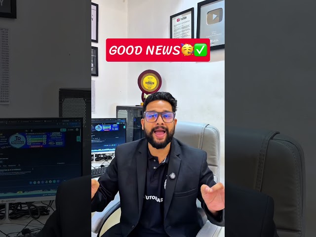 Good News🥳✅ #jrtutorials #boardexam
