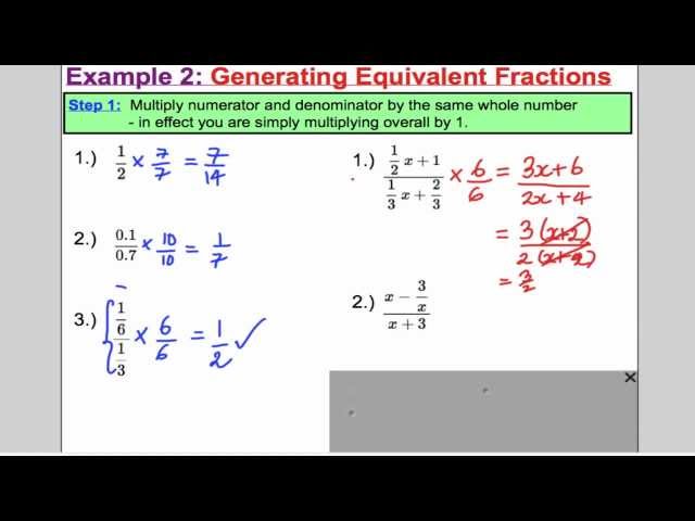 Algebraic Fractions - Cancelling (L1) Core 3 Edexcel A-Level
