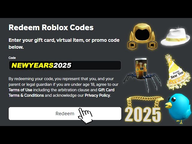 ALL NEW YEARS 2026 Roblox Promo Codes For ROBLOX ITEMS | Roblox January Promo Codes