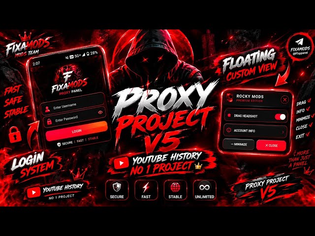 🔥 PROXY PROJECT V5 🔥 | YOUTUBE HISTORY NO.1 PROJECT | NEW LOGIN + FLOATING CUSTOM VIEW | FIXAMODS