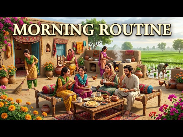 🏡 A Beautiful Pakistani Village Morning | Family Daily Routine🌸