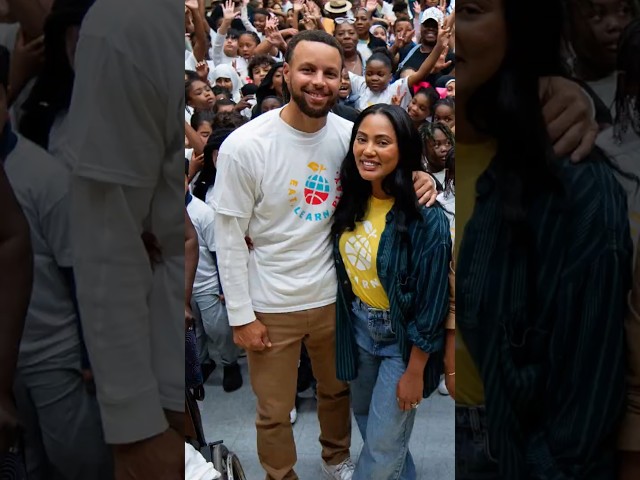 Day of service with Stephen and Ayesha Curry, Martin Luther King III and Arndrea Waters King.