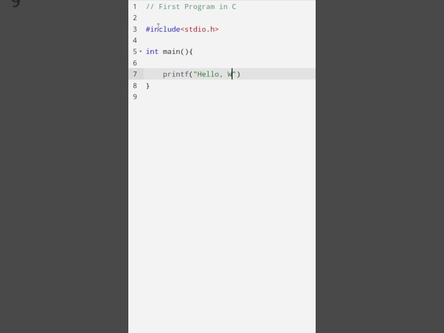 Learn C programming: Your first 'Hello, World!' 🚀#cprogramming   #helloworld #coding