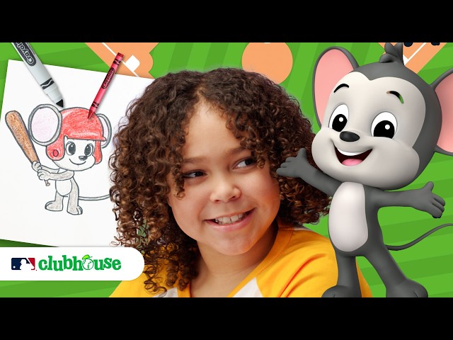 Fun with ABCMouse! 🐭 Draw With Us! | MLB Art Club x ABCmouse x Crayola | MLB Clubhouse