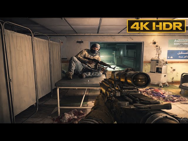 Terrorist Base In Hospital Near Russia Mission | Ultra Realistic Gameplay [4K60FPSHDR] Call of Duty