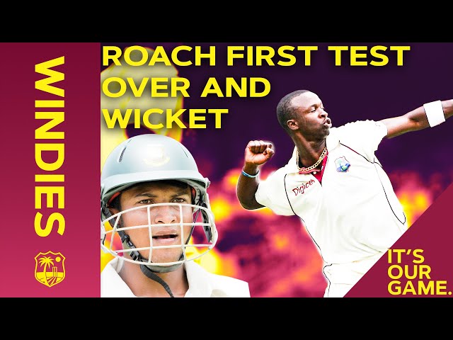 Kemar Roach's First Ever Test Over and First Wicket of Shakib Al Hasan! | Windies