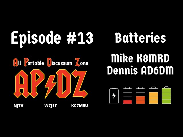 Episode #13 - Batteries for Portable Ops