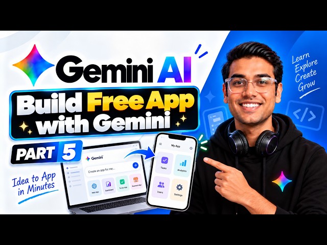 Build a FREE App with Gemini AI | Gemini AI Part 5