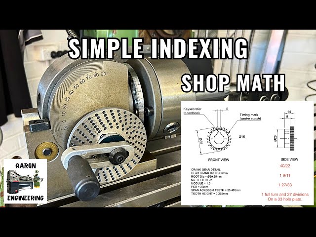 Shop Math | Dividing Head Calculations | Simple Indexing