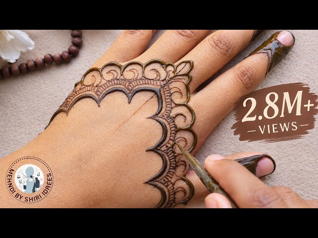 New Eid special minimal mehndi design 2026 || mehndibyshiri || easy back side henna #2026 #eid