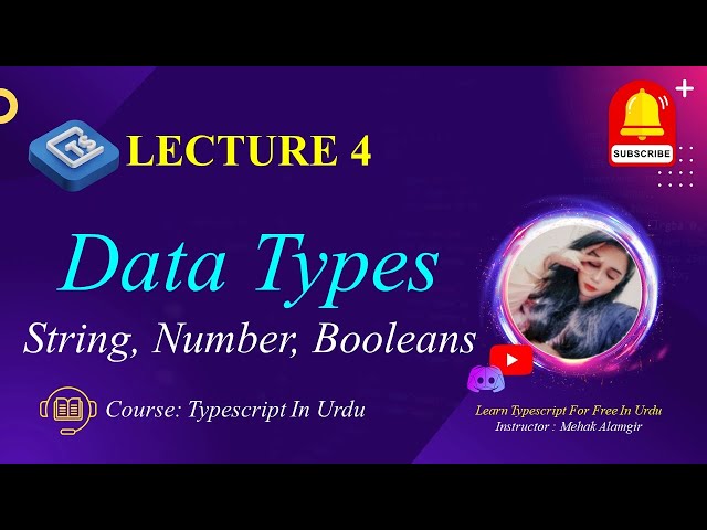 datatypes in typescript | typescript in urdu | govornor sindh it course