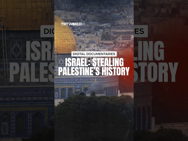 How does Israel occupy Palestine’s history by targeting its landmark sites?