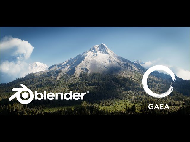 Creating Cinematic Mountain With Gaea and Blender