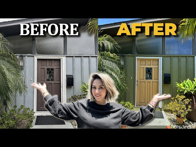Exterior House Paint Transformation: Mid-Century Modern Before & After | Julie Khuu