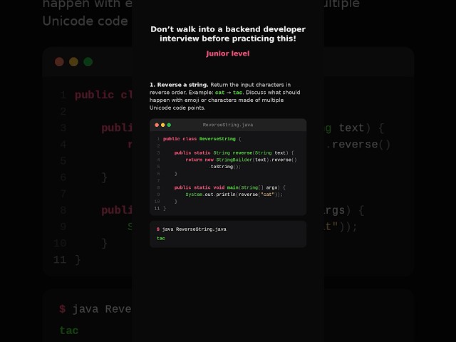Livecoding task for Junior Backend Devs (Java) #coding #interview #programming #java