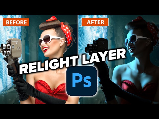 NEW Feature RELIGHT LAYER in Photoshop