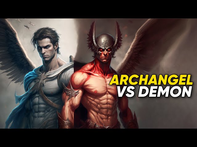 Archangel Gabriel vs Persian Demon Prince: Epic Battle Between Archangel and Darkness.