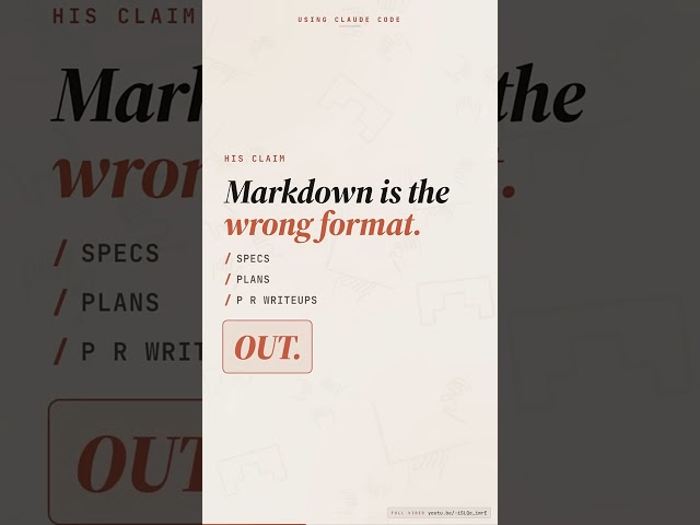Markdown is DYING... and Anthropic is the reason. 💀