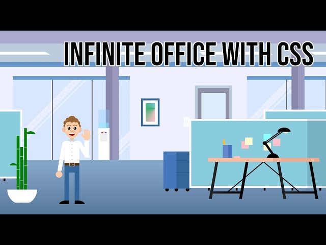 CSS Art: Drawing an office with CSS (no HTML!)