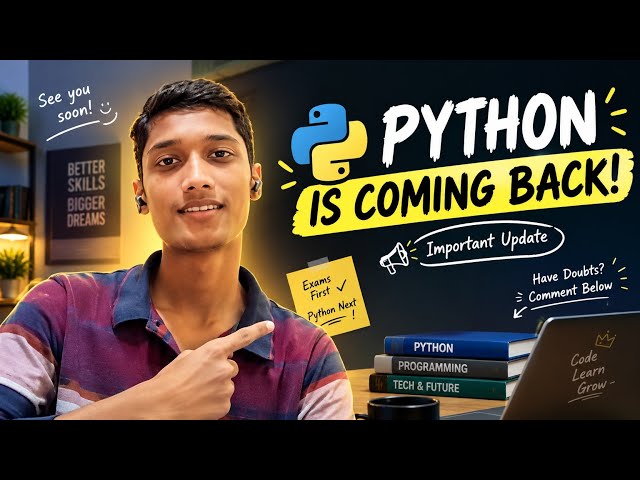 Python Videos Are Coming Back! 🐍 | Important Update 😄