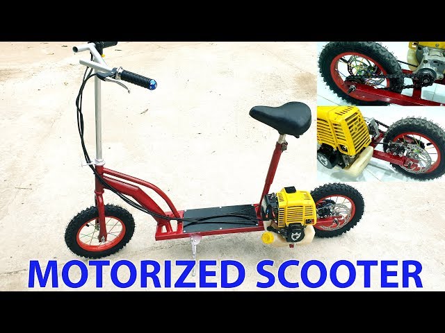 Build a DIY Motorized Scooter at Home – 4-Stroke Engine Tutorial
