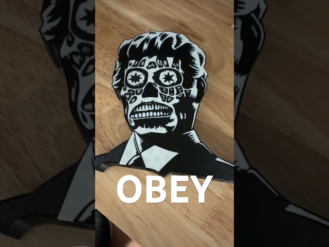 Latest project is taking shape. Any fans of John Carpenter or “Rowdy” Roddy Piper? #3dprinting