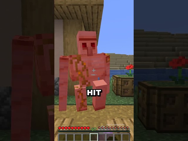 How the Iron Farm was invented in Minecraft #shorts
