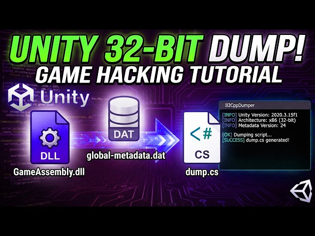 How To Dump Unity Games Tutorial: Extract dump.cs from Il2Cpp Games