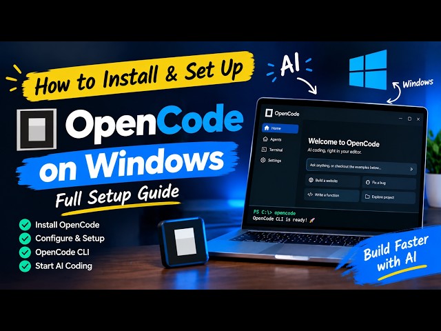 How to Install OpenCode on Windows (Full Setup Guide) | AI Coding & Vibe Coding