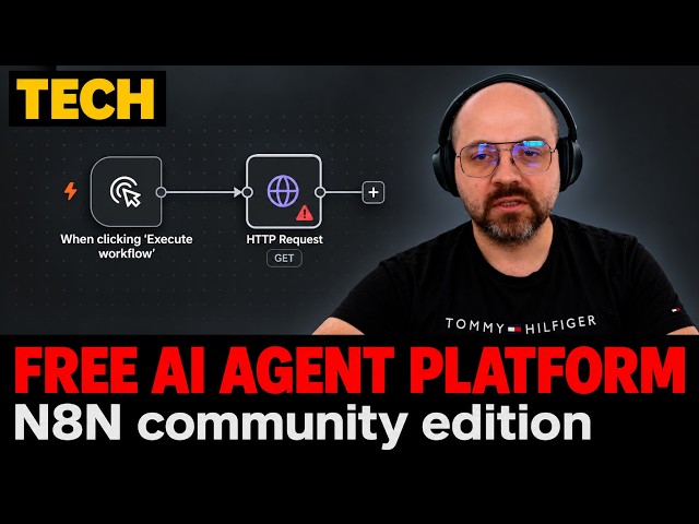 Run AI agents for free locally - N8N