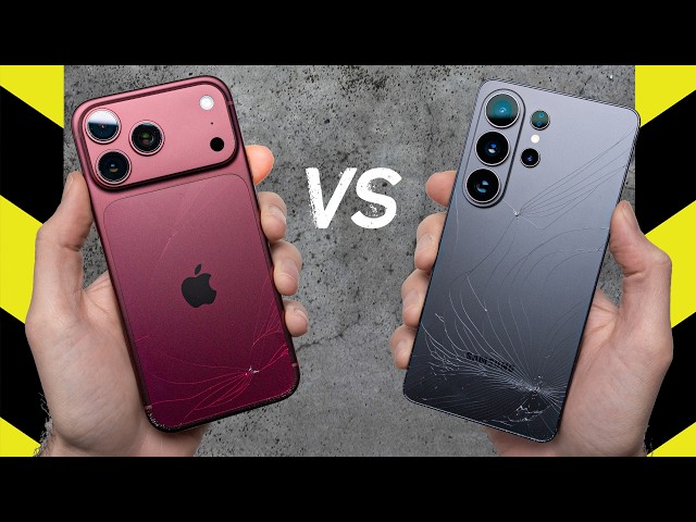 iPhone 18 Pro Max vs. Galaxy S26 Ultra Drop Test!