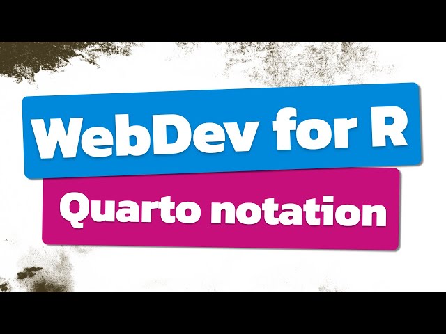 Translating Quarto to HTML & CSS Notation