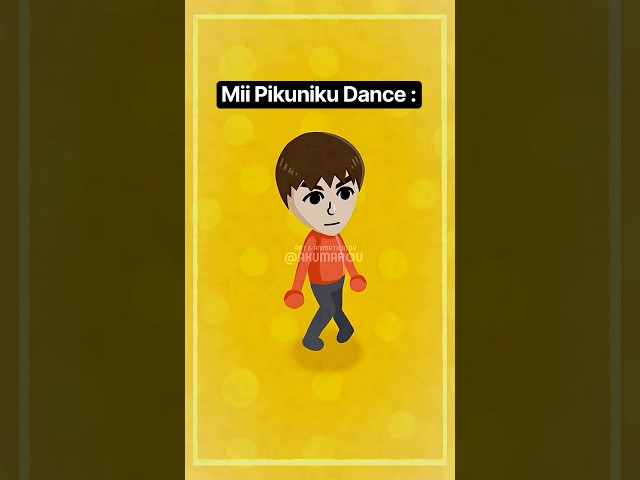 PIKUNIKU DANCE MII | #animationmeme #pikuniku #tomodachilife #tomodachilifelivingthedream #mii