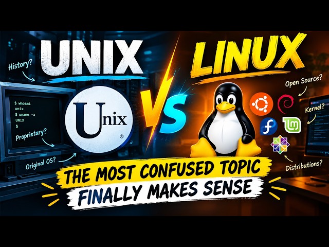 UNIX vs Linux: Difference Explained Simply | Operating Systems