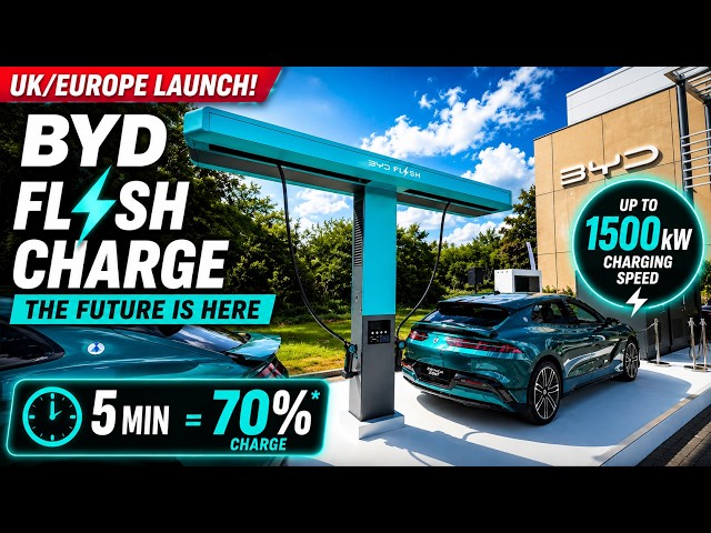 BYD Flash Charge UK & Europe Launch | Crazy Fast EV Charging!