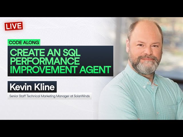 Create an SQL Performance Improvement Agent