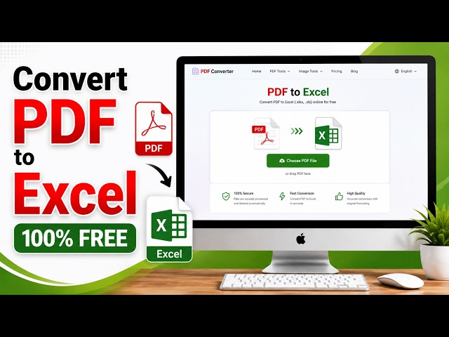 Convert PDF to Excel Without Losing Formatting | 100% Free, No Signup, No App Required