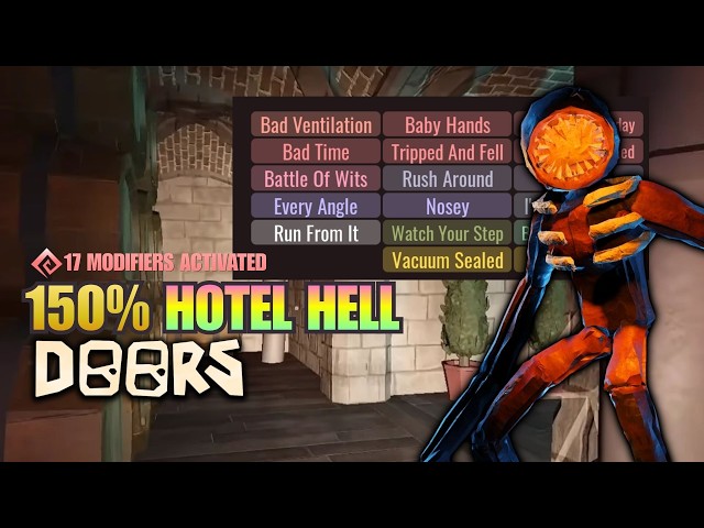 The EASIEST modifiers to beat HOTEL HELL after THE ARCHIVES update! [DOORS]