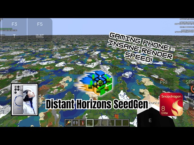 FASTEST RENDER SPEED on PHONE! 🚀 Distant Horizons + SeedGen | Zalith Launcher 2