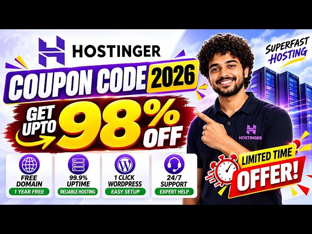HOSTINGER COUPON CODE 2026 | Hostinger Promo Code 2026 | Hostinger SEPTEMBER 2026 DEAL  