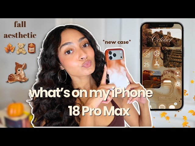 what's on my iphone 18 pro max *fall customization* ☕️🍂