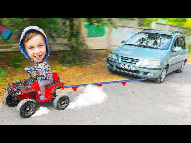 Alex Trage Masina Adevarata cu ATV-ul | S-a Stricat Masina lu Taticu! | Alex Vine in Ajutor!