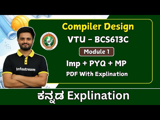 VTU - Compiler Design Full module 1 (Model paper + PYQ + IMP )